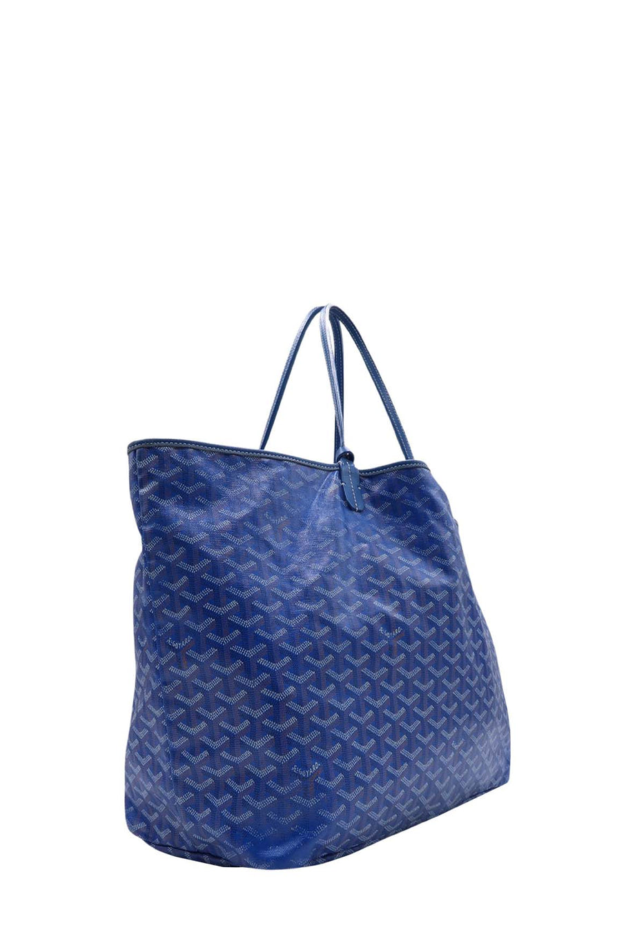 Goyard Saint Louis PM Chevron Blue Print Canvas Tote Bag – Mightychic