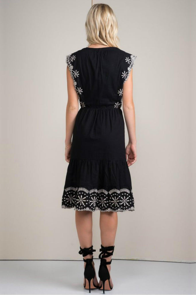 Shop preloved and authentic April Cotton Eyelet Midi Dress Clothing by Greylin from Second Edit in {{ shop.address.country }}