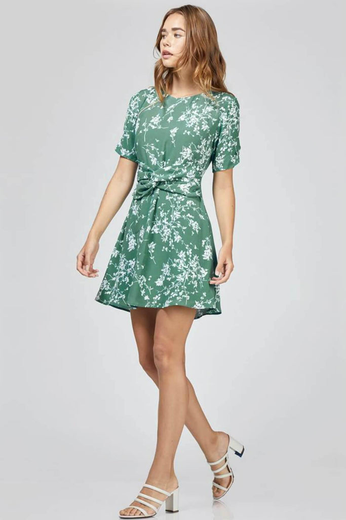 Lana Floral Knot Waist Dress - Second Edit