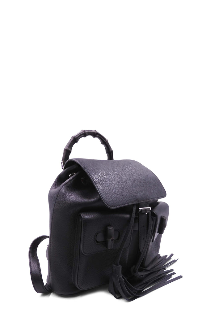 Shop preloved and authentic Bamboo Daily Backpack Black Bags by Gucci from Second Edit in {{ shop.address.country }}