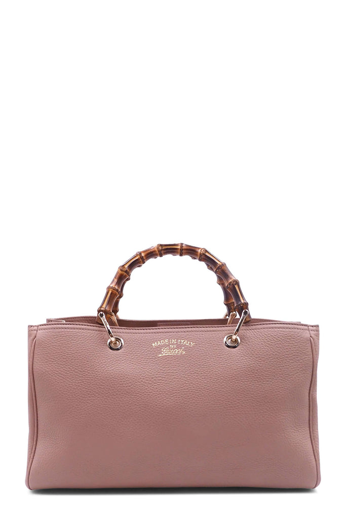 Shop preloved and authentic Bamboo Shopper Tote Dusty Pink Bags by Gucci from Second Edit in {{ shop.address.country }}