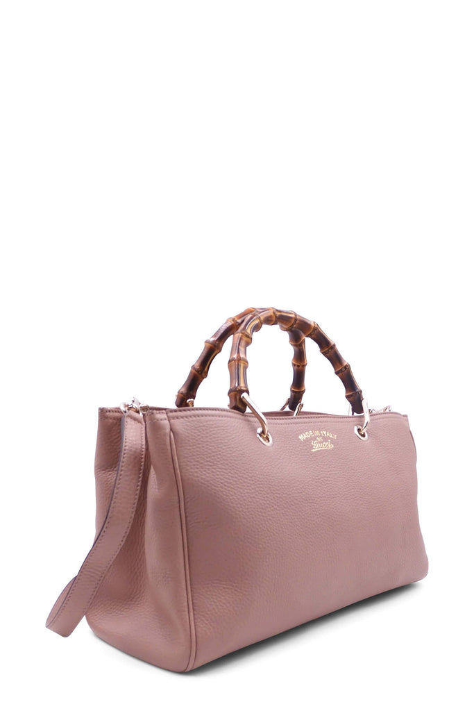 Shop preloved and authentic Bamboo Shopper Tote Dusty Pink Bags by Gucci from Second Edit in {{ shop.address.country }}