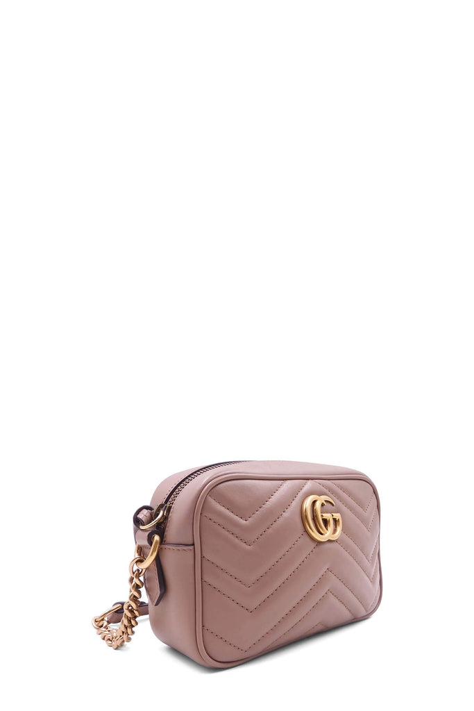 Gucci GG Marmont Matelasse Mini Bag Dusty Pink - Style Theory Shop