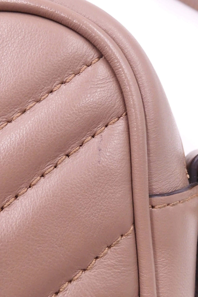 Gucci GG Marmont Matelasse Mini Bag Dusty Pink - Style Theory Shop