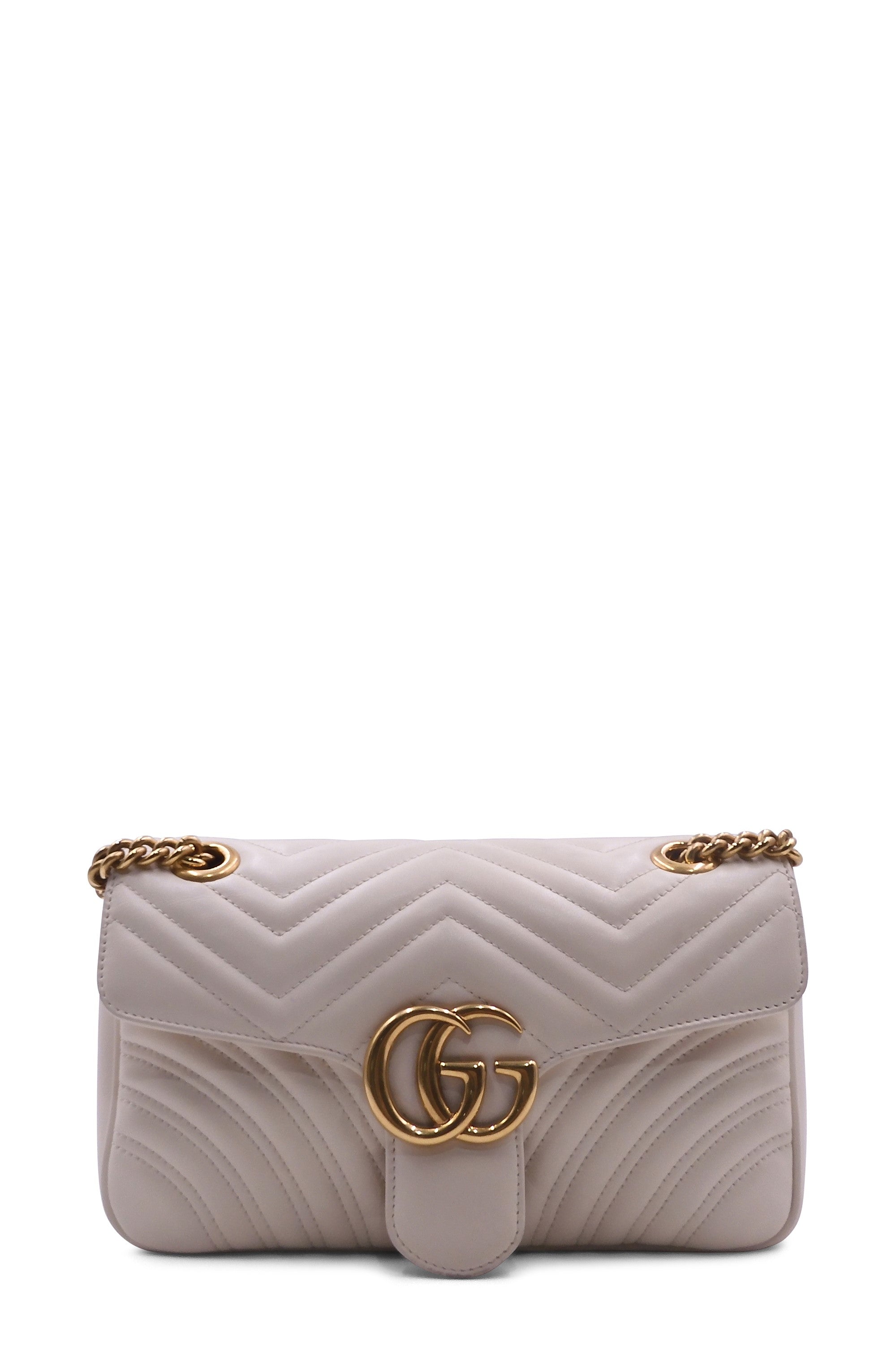 Buy Authentic, Preloved Gucci GG Marmont Small Matelasse Shoulder Bag White  Bags from Second Edit by Style Theory