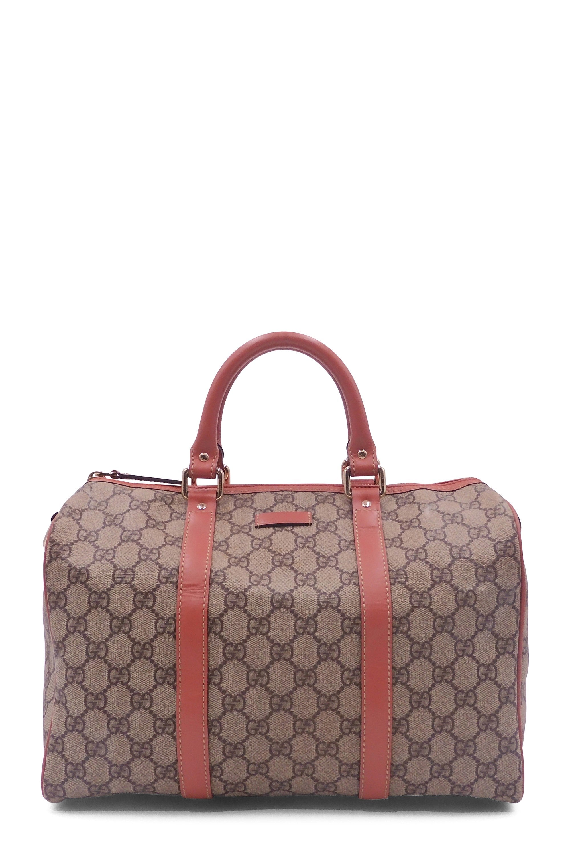 Gucci GoldBeige GG Crystal Canvas and Leather Medium Joy Shoulder Bag