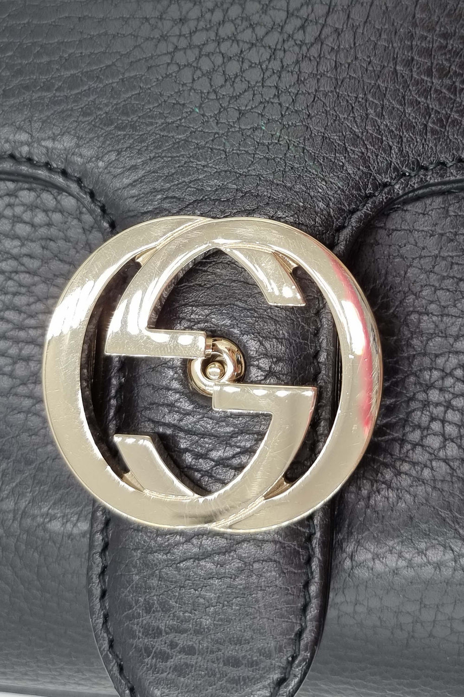 Buy Authentic Preloved Gucci Interlocking GG Top Handle Shoulder Bag Black Bags from Second Edit by Style Theory