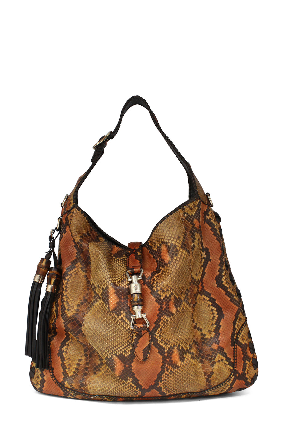 Buy Authentic Preloved Gucci Python Large Jackie Hobo Orange Bags from Second Edit by Style Theory
