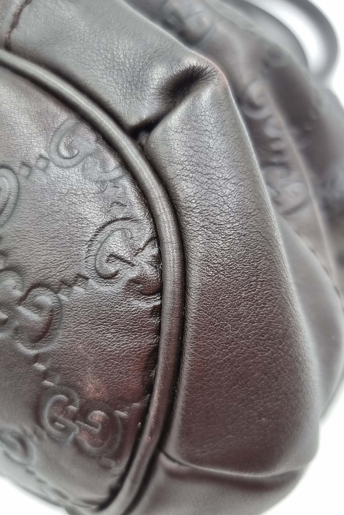 Signature Sukey Top Handle Bag Dark Brown - Second Edit