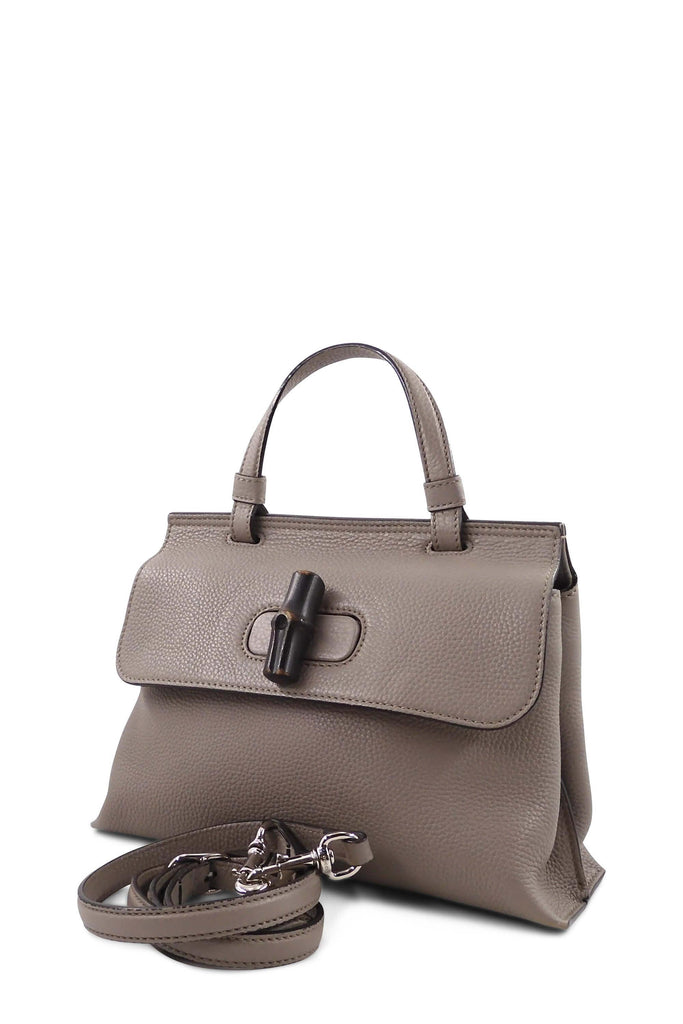 Gucci Small Bamboo Daily Taupe - Style Theory Shop