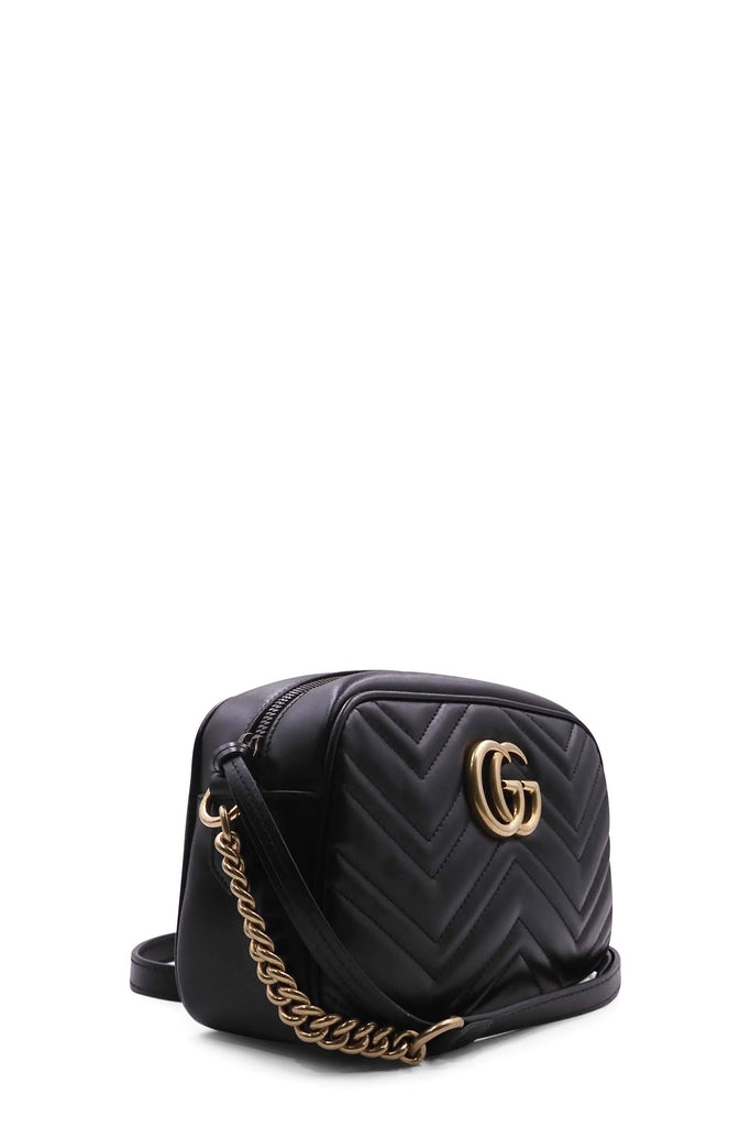 Small GG Marmont Matelasse Shoulder Bag Black - Second Edit