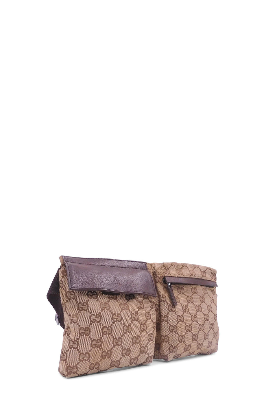 Gucci gg supreme belt bag brown hot sale