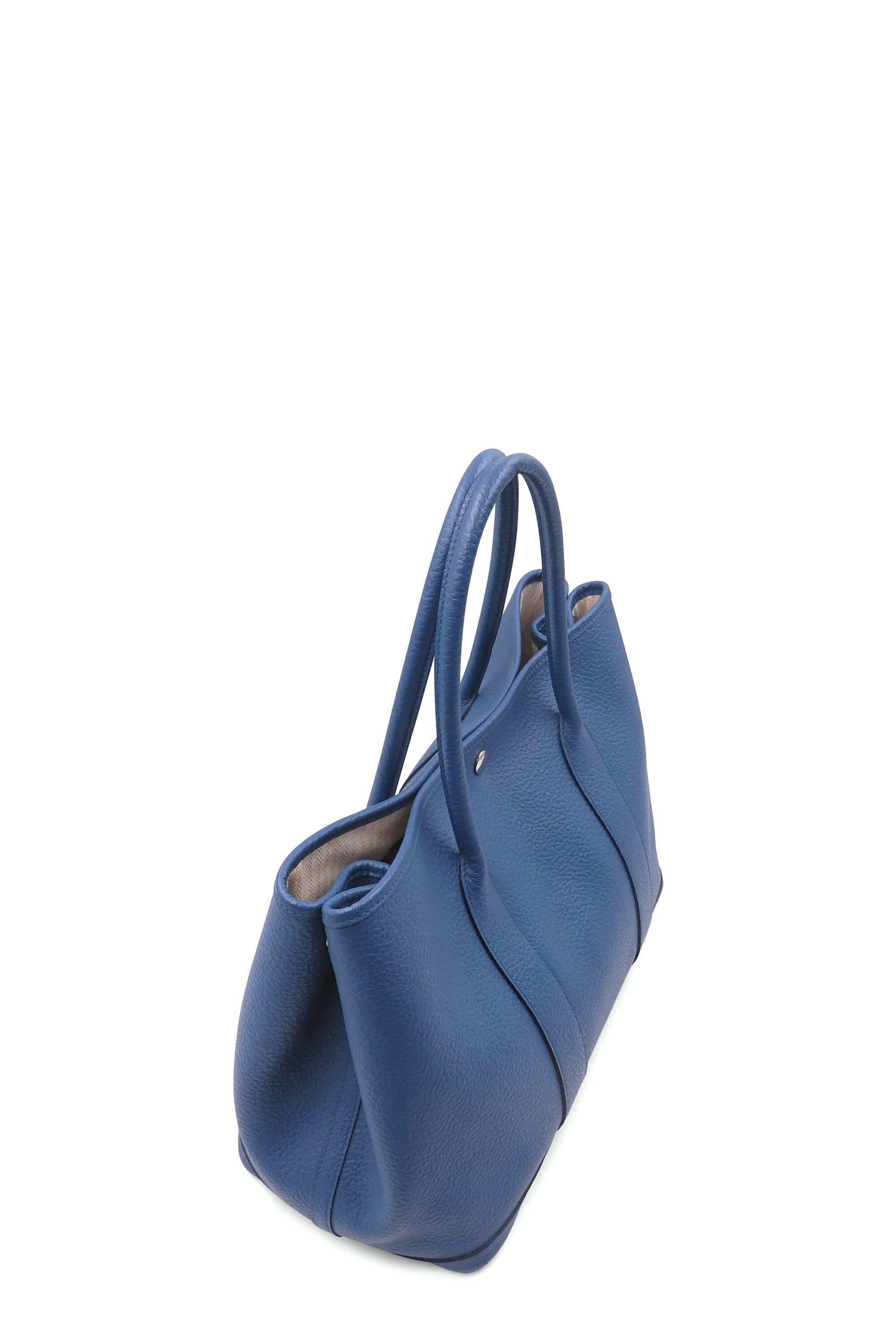 Hermès Pre-loved HERMES garden party TPM blue zanzibar Handbag