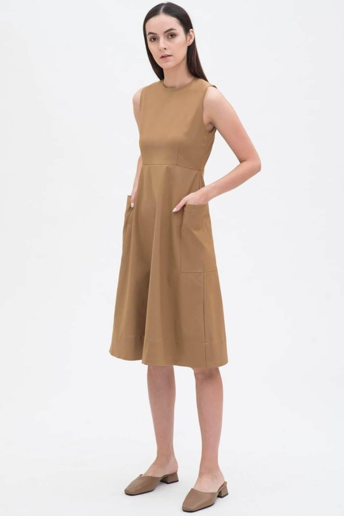 Double Pocket Mid Length Dress - Second Edit