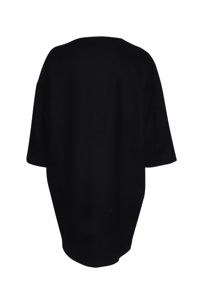 Iris & Ink Wool Dress in Navy - Style Theory Shop