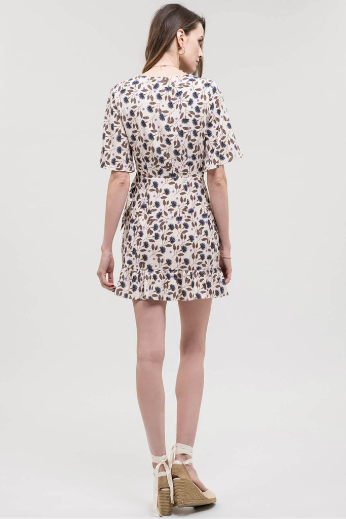Cornflower Blossom Mini Dress - Second Edit