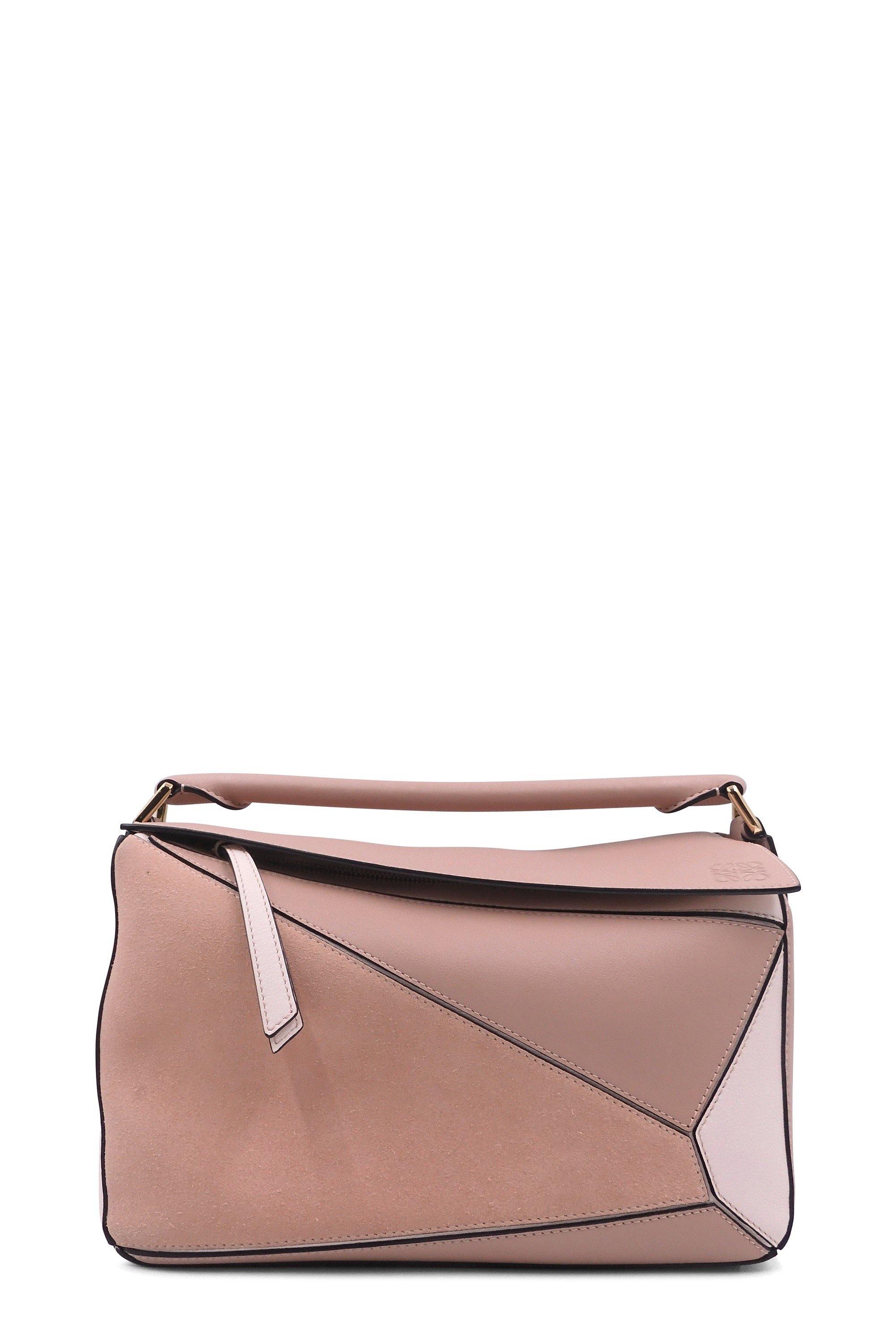 Buy Authentic, Preloved Loewe Medium Puzzle Bag with Suede Nude Cream Bags  from Second Edit by Style Theory