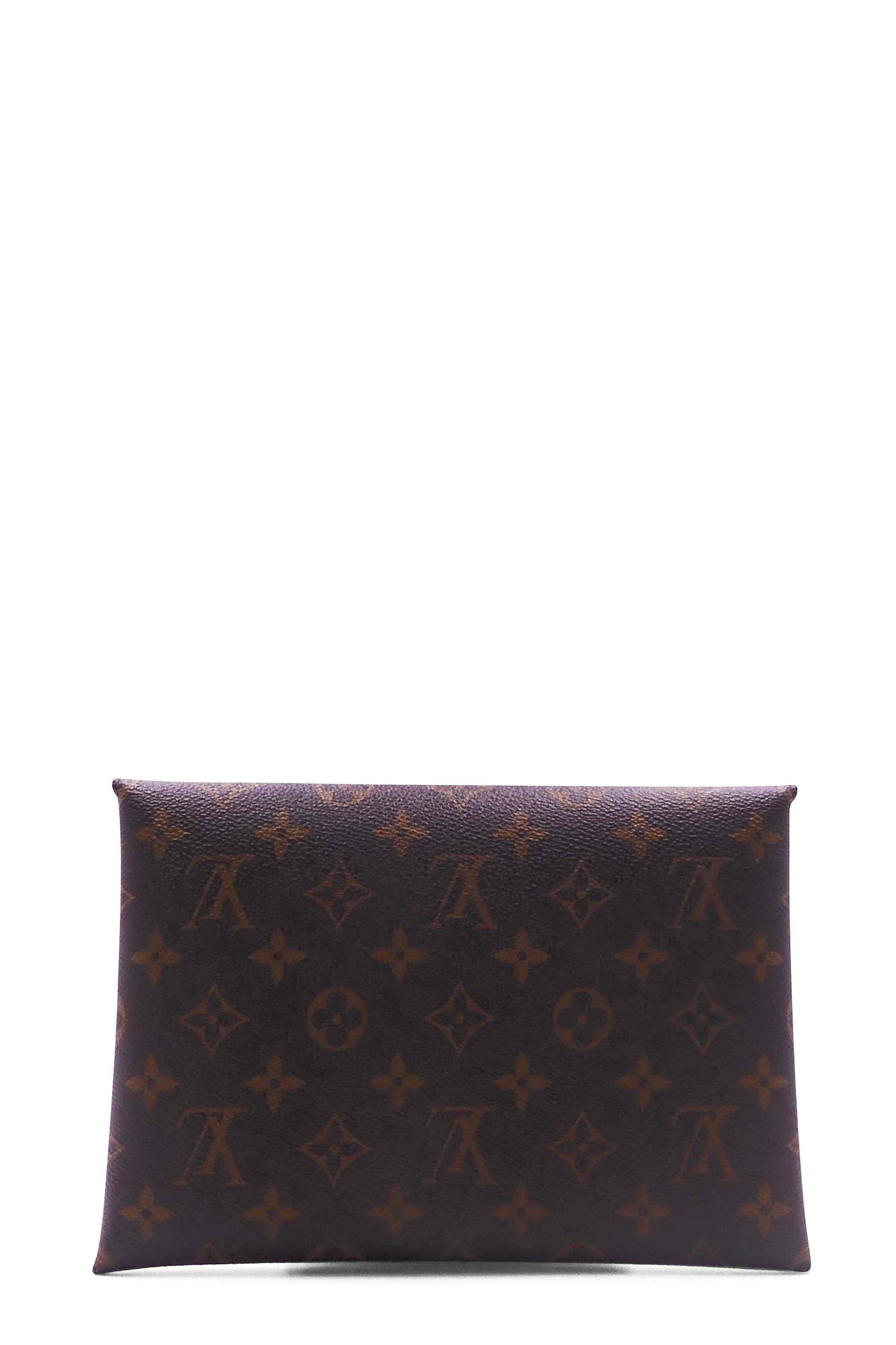 Kirigami leather clutch bag Louis Vuitton Brown in Leather - 34926498