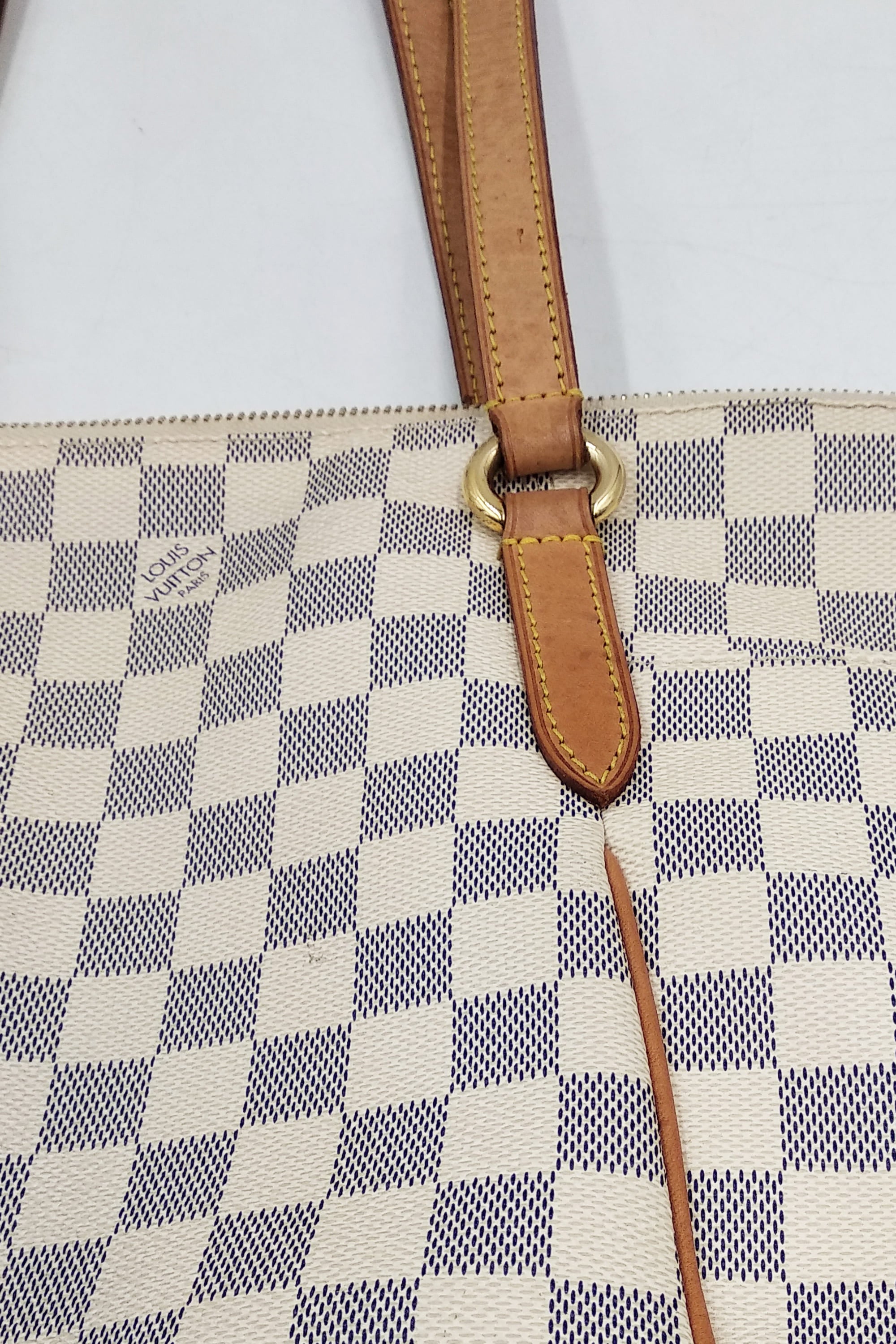 Louis Vuitton Damier Azur Totally PM Tote Bag 83lk67s For Sale at 1stDibs