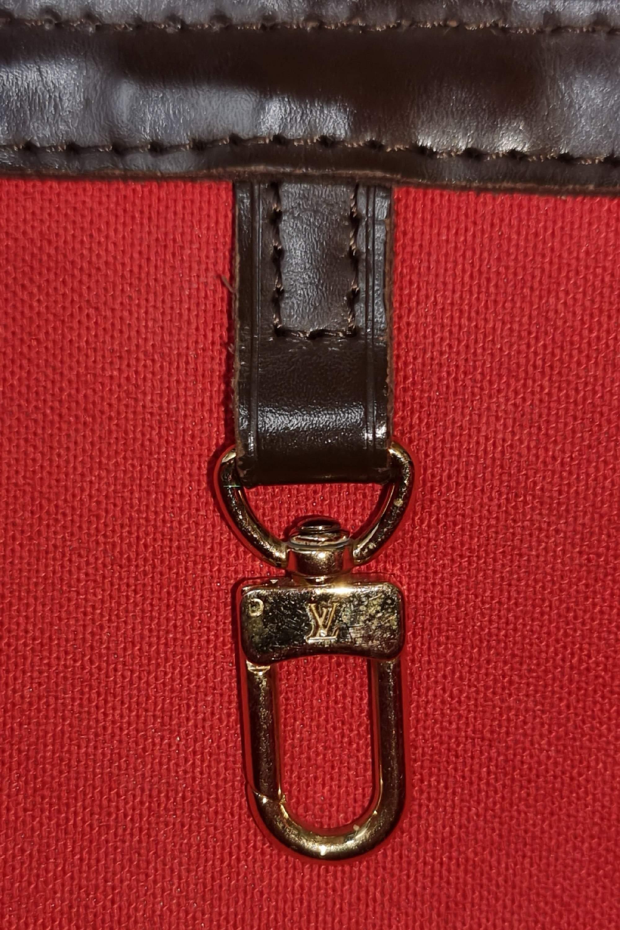 Louis Vuitton Hand Bag Cabas Rivington Damier Ebene Tote W/added Insert C43