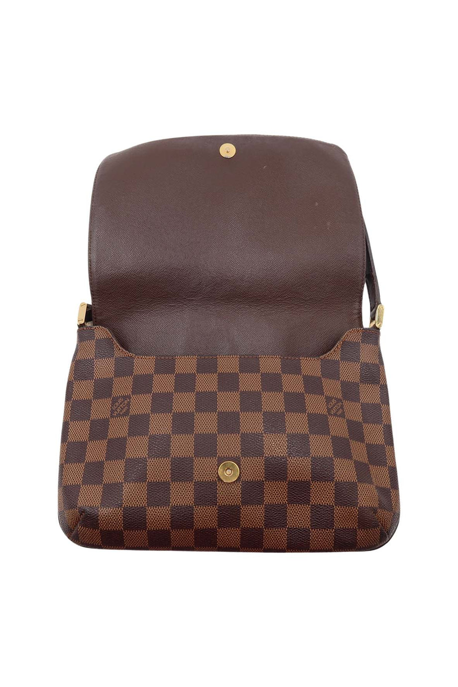 Louis Vuitton Musette Tango Damier Ebene Canvas Shoulder Bag