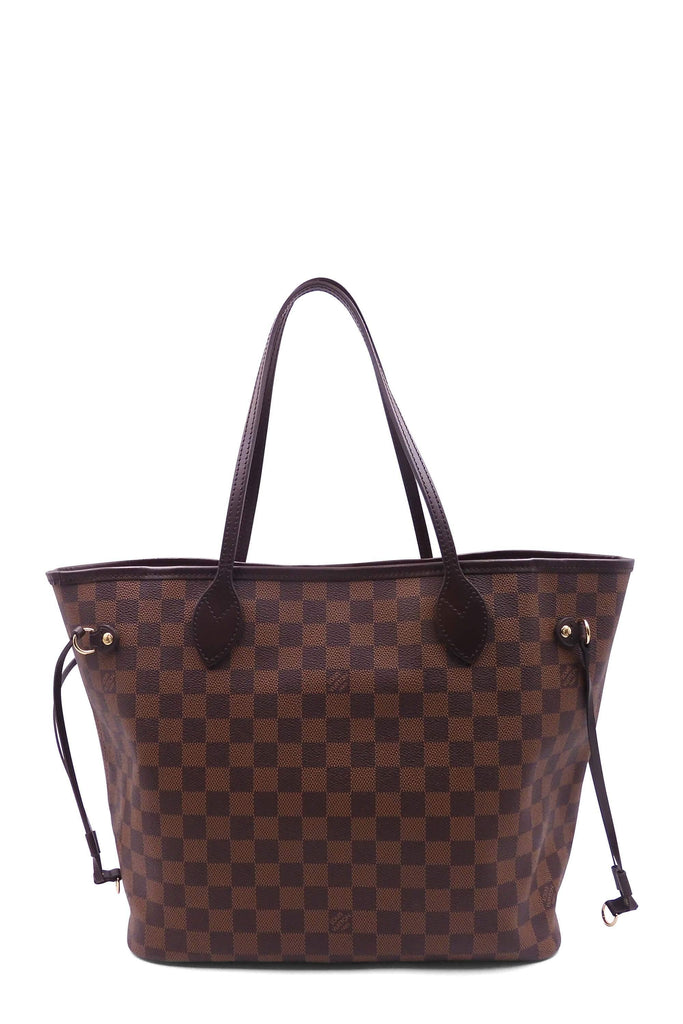 Damier Ebene Neverfull MM with Pouch Brown - Second Edit