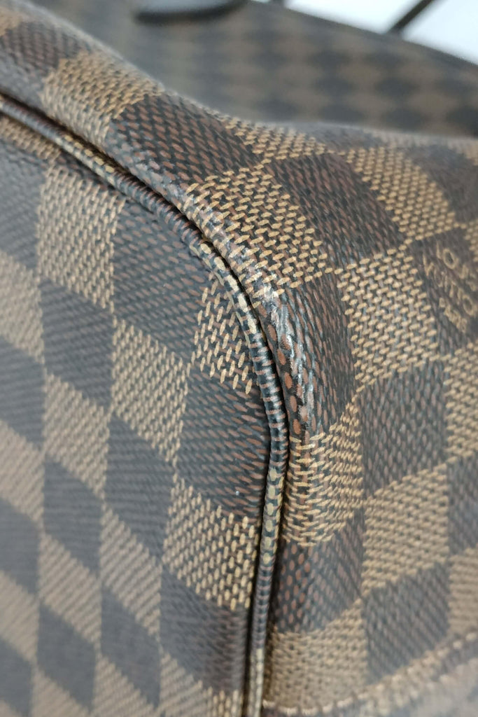 Damier Ebene Neverfull MM with Pouch Brown - Second Edit