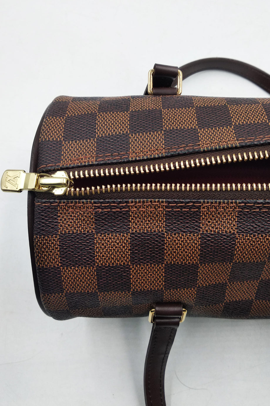 Louis Vuitton Papillon Damier Ebene Shoulder Bag Brown