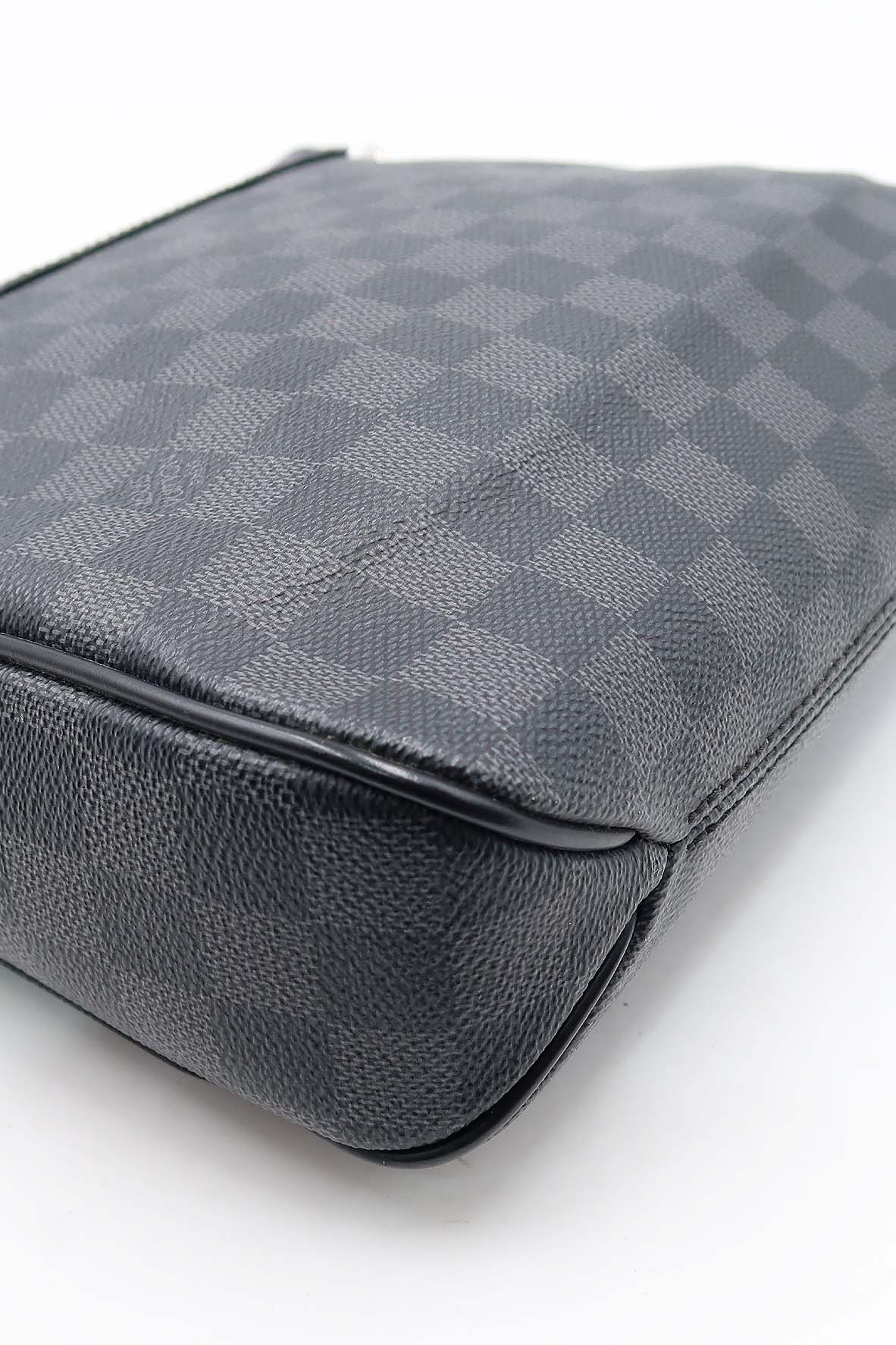 Louis Vuitton Messenger District Christopher Nemeth Rope Damier Graphite PM  Black/Grey/Blue in Canvas/Fabric with Silver-tone - GB