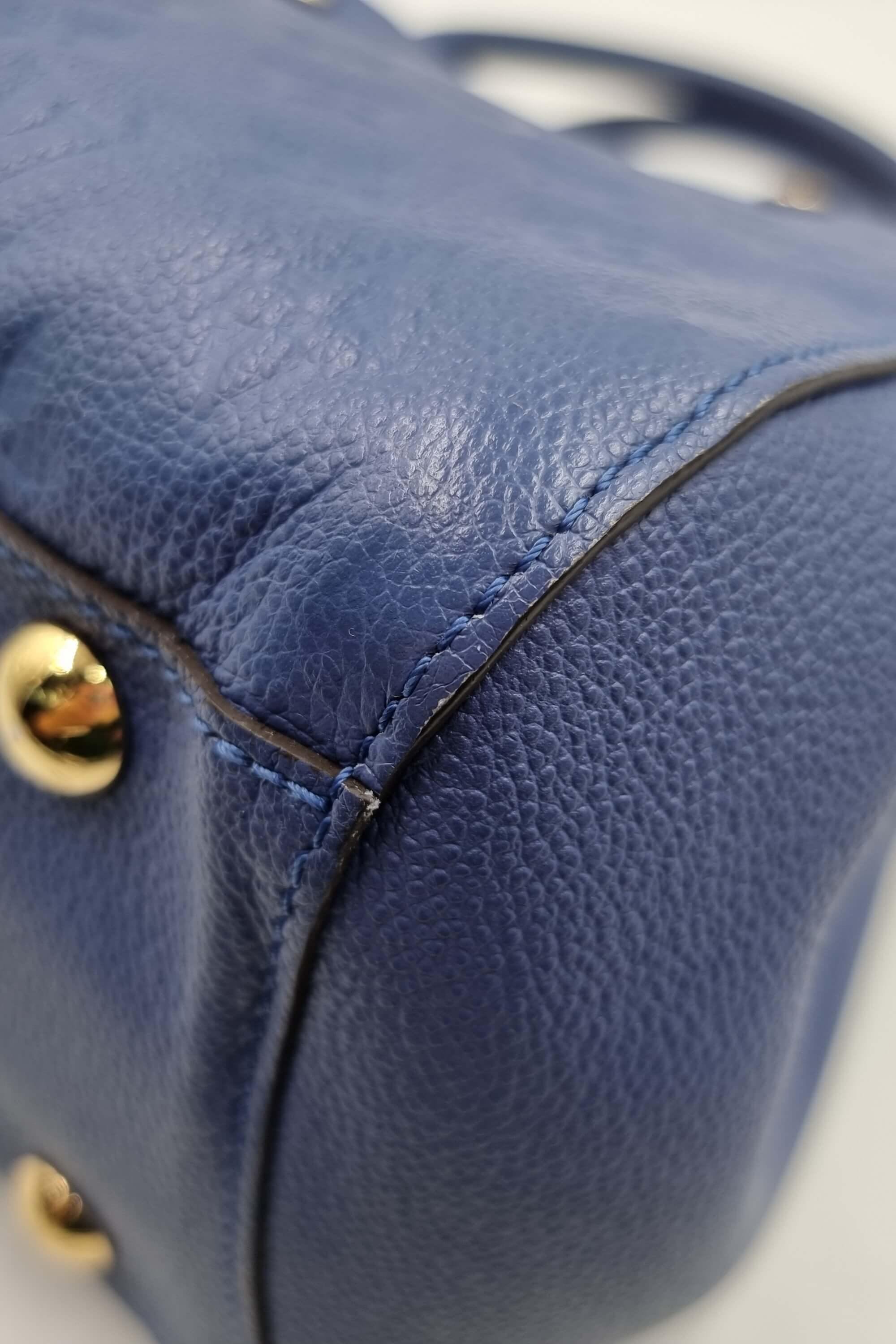 Louis Vuitton Montaigne MM Blue Monogram Empreinte Leather ref.803504 -  Joli Closet