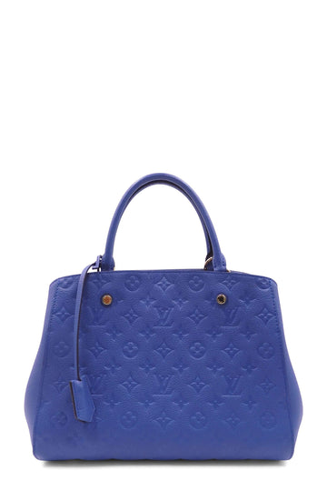 Louis Vuitton Montaigne BB in Monogram Blue Jean Empreinte - SOLD