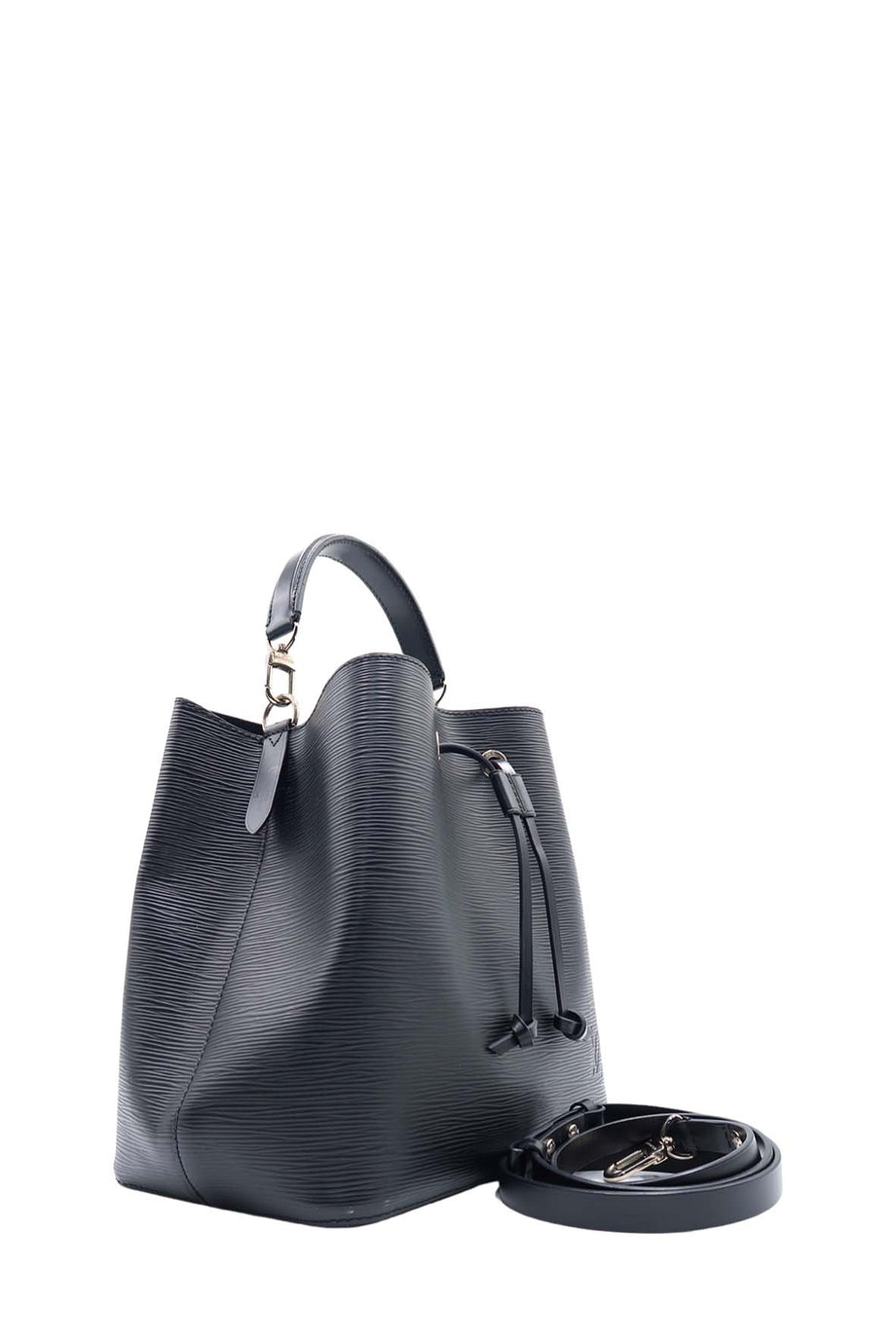 Louis Vuitton NeoNoe Epi Leather Shoulder Bag in Black