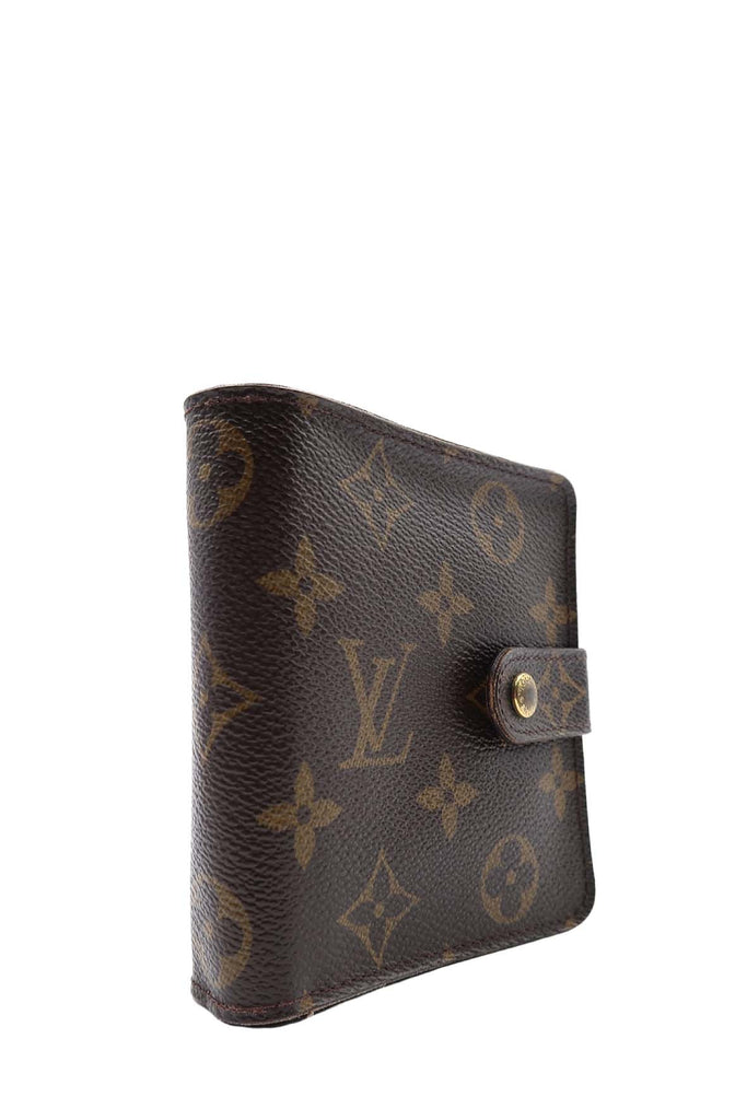 Louis Vuitton LV Wallet Compact UZip M61667 Black Monogram