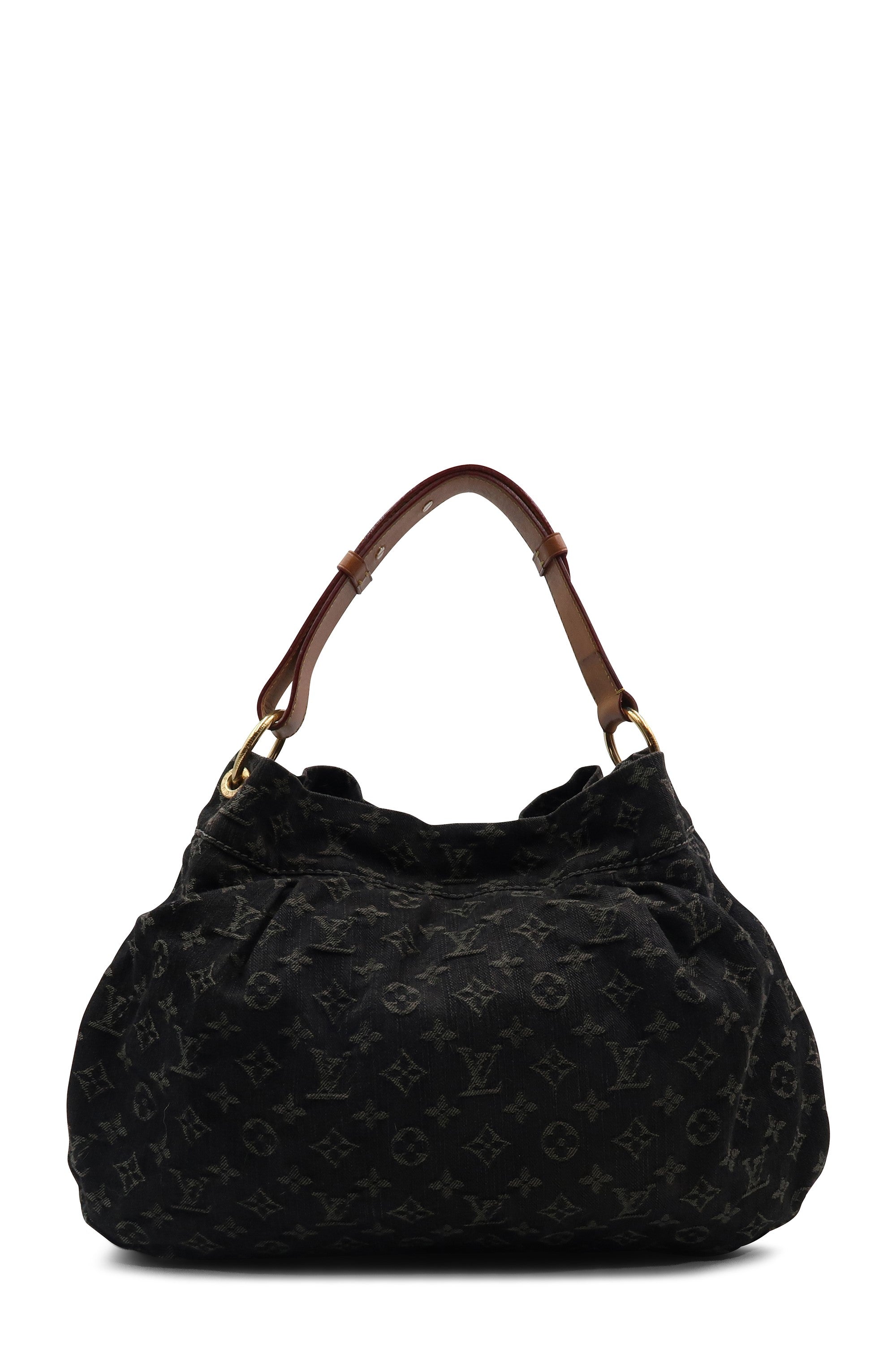 Louis Vuitton Denim Daily PM Monogram Hobo Bag Black