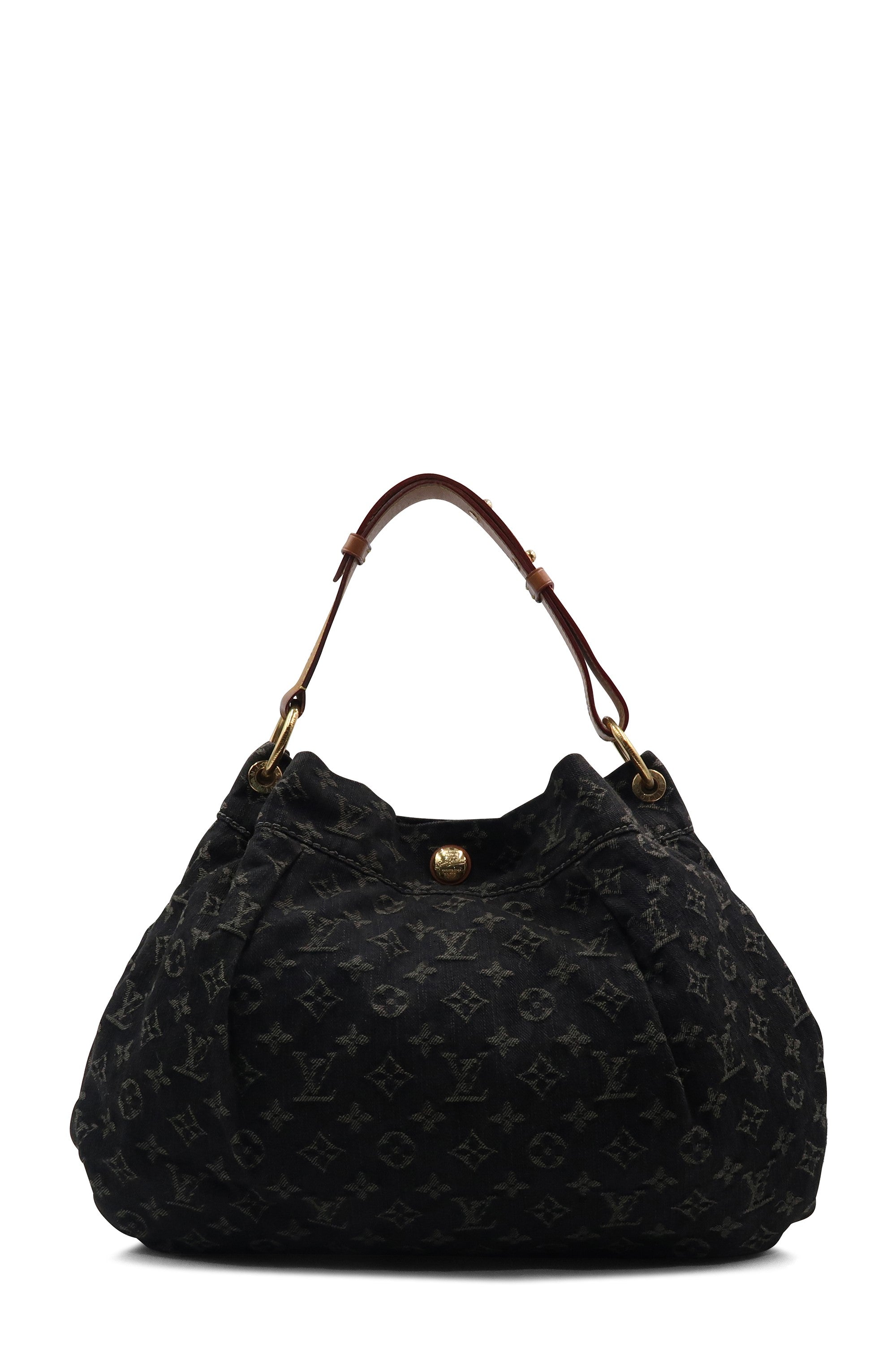 Louis Vuitton Daily Handbag Denim PM Black 21186266