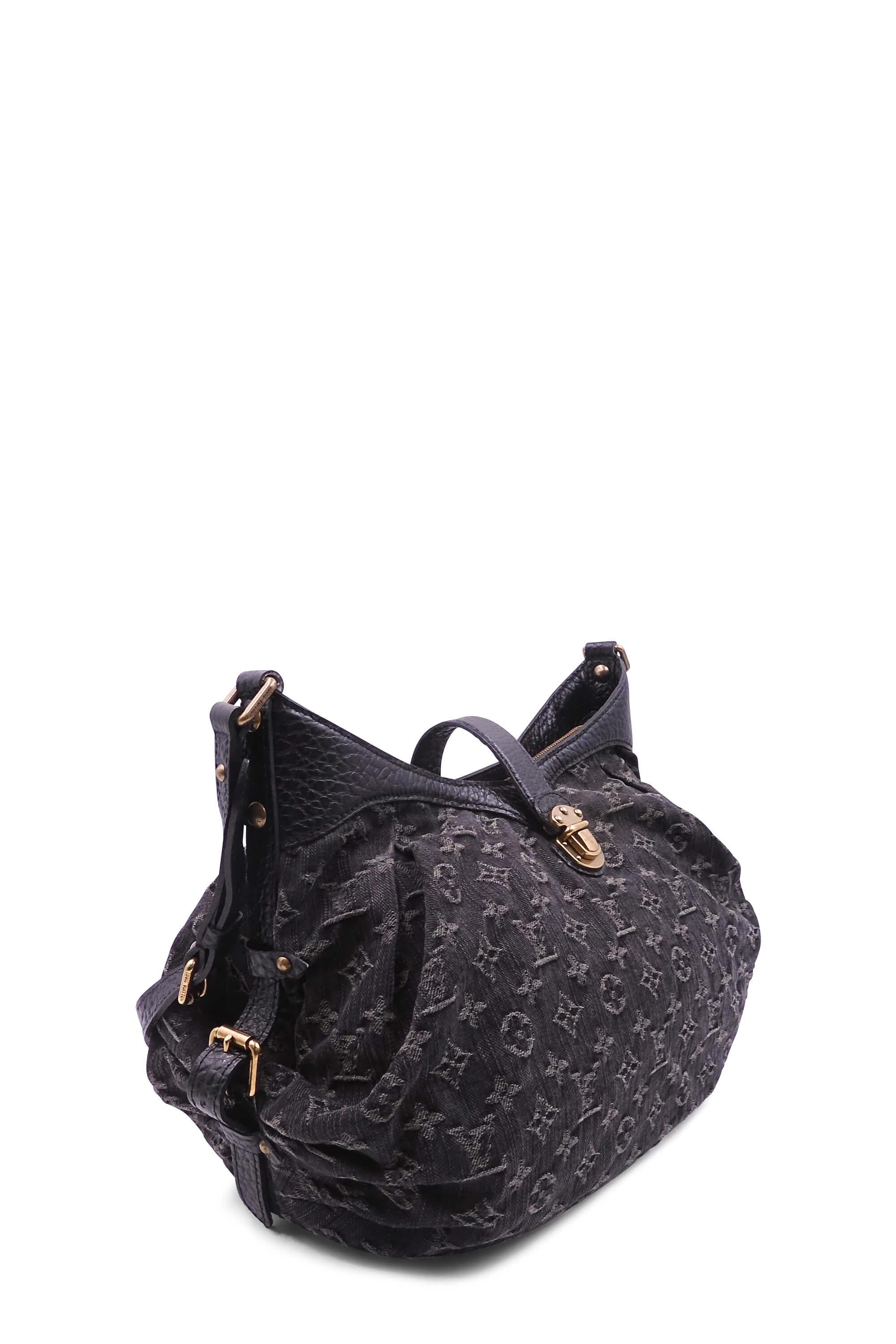 Louis Vuitton Black Denim Mahina XS Bag