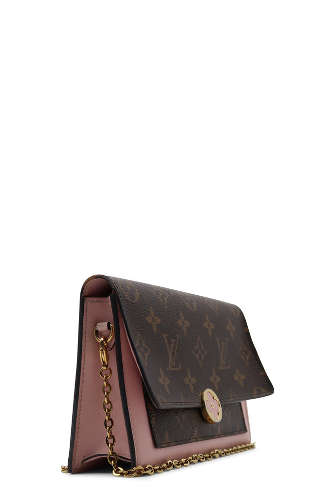 Louis Vuitton Fuchsia Monogram Canvas Flore Chain Wallet Bag