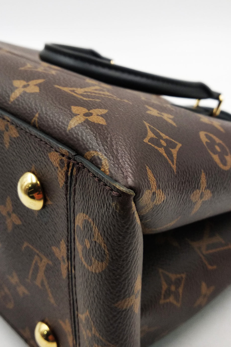 Louis Vuitton Brown Monogram Flower Tote Convertible Satchel Bag M43550