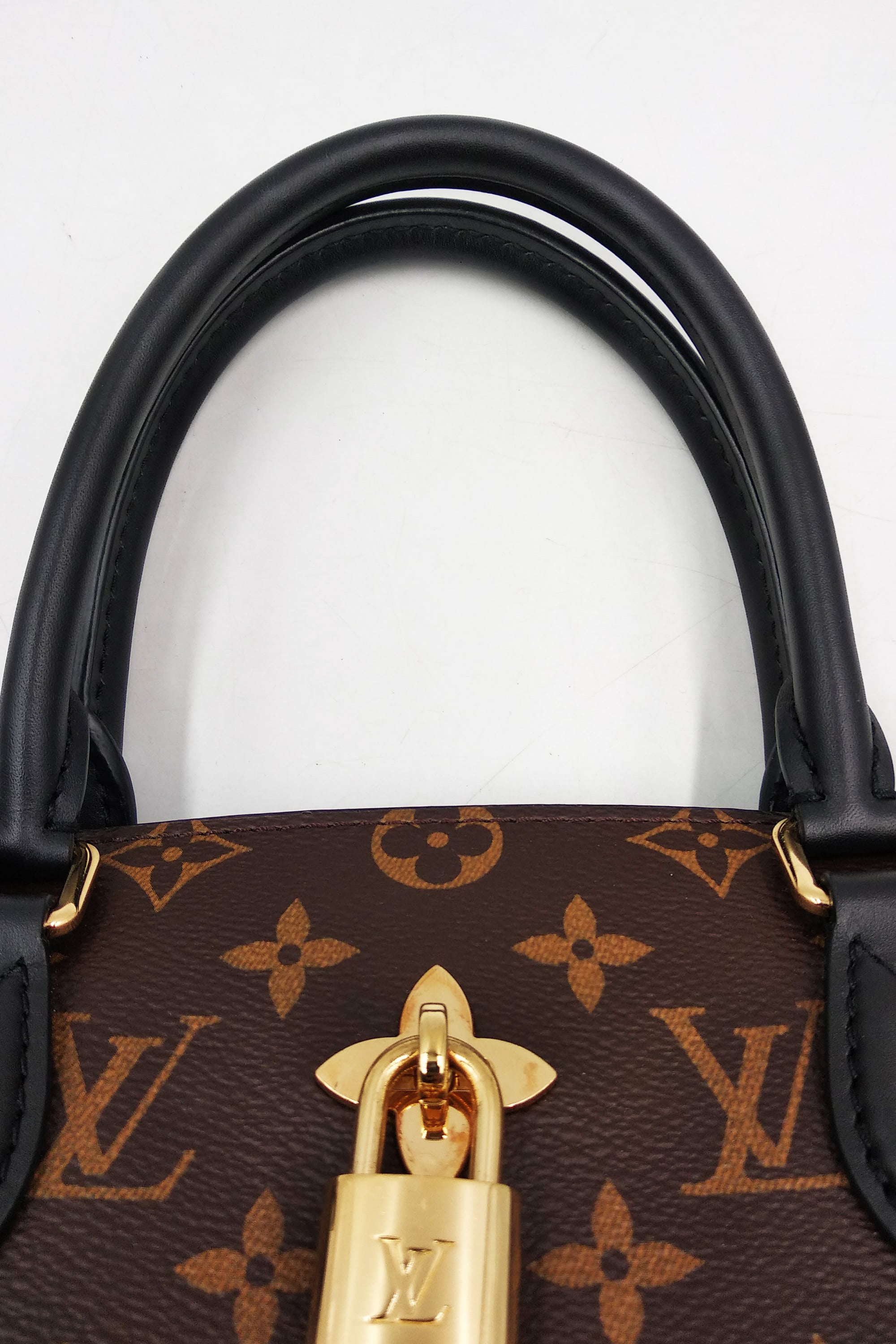 Flower tote leather handbag Louis Vuitton Brown in Leather - 29344645