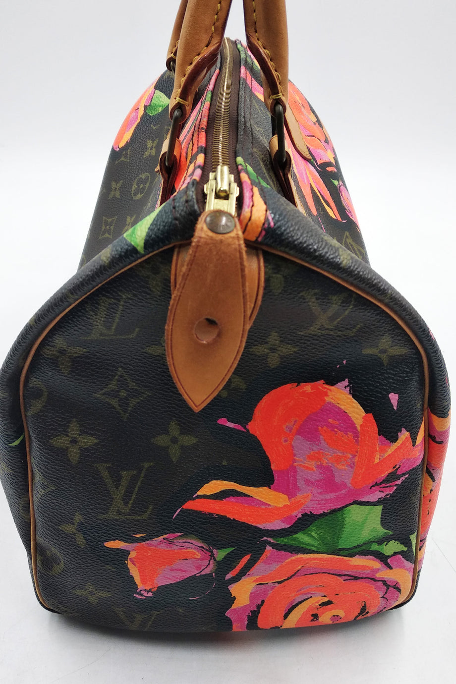 LOUIS VUITTON Monogram Roses Speedy 30 80219