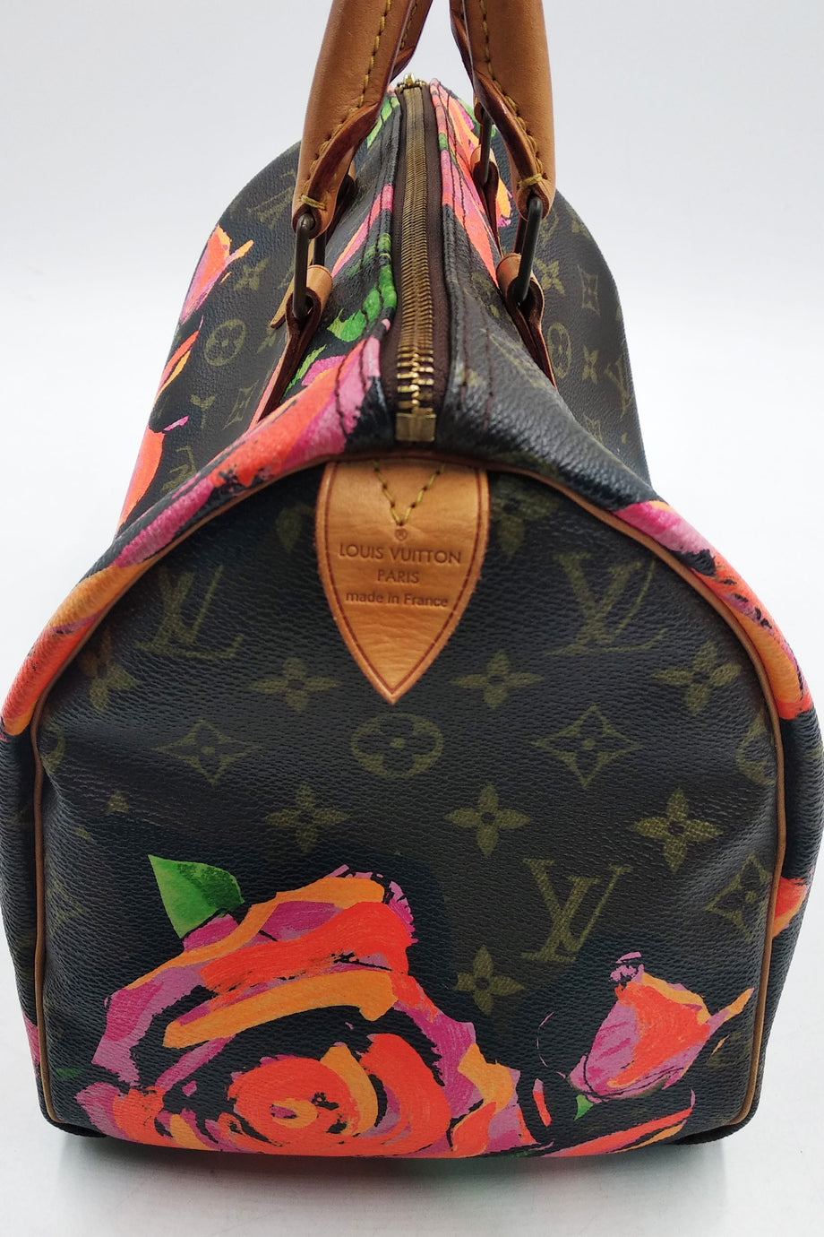 LOUIS VUITTON Monogram Roses Speedy 30 80219