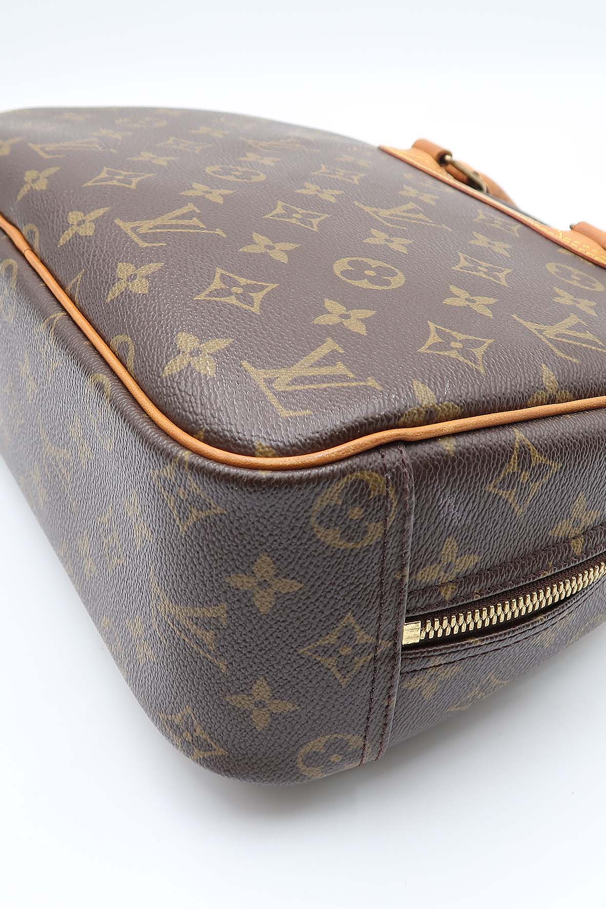 Louis Vuitton Trouville Handbag Monogram Canvas Brown 22176397