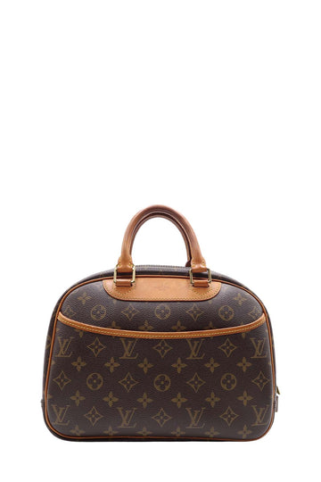 Louis Vuitton Trouville Women's Handbag M42228 Monogram Ebene (Brown)