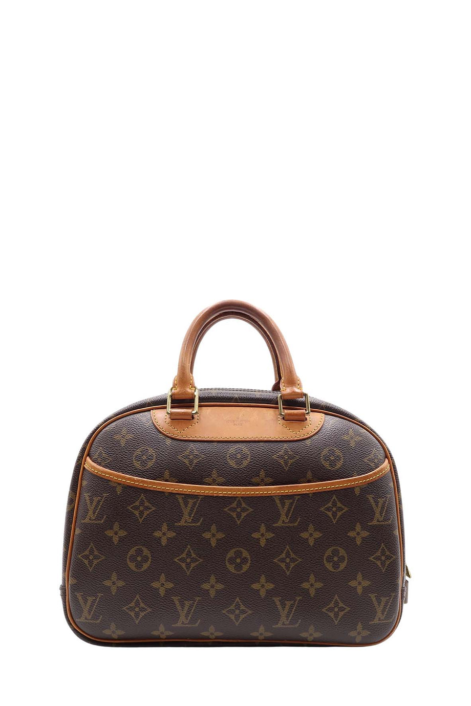 Trouville cloth handbag Louis Vuitton Brown in Fabric - 26793534