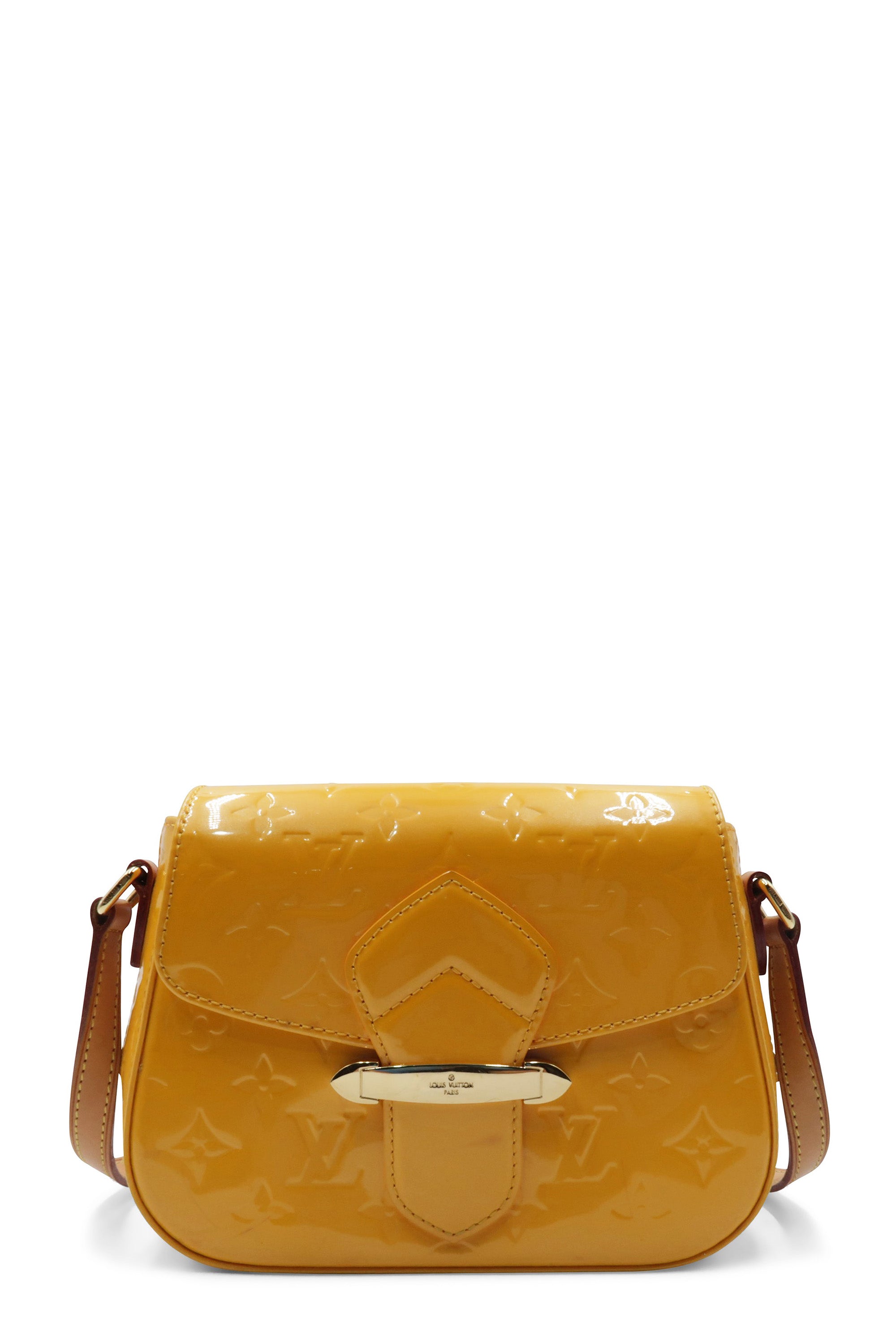 Louis Vuitton Amarante Monogram Vernis Bellflower PM Bag - Yoogi's Closet