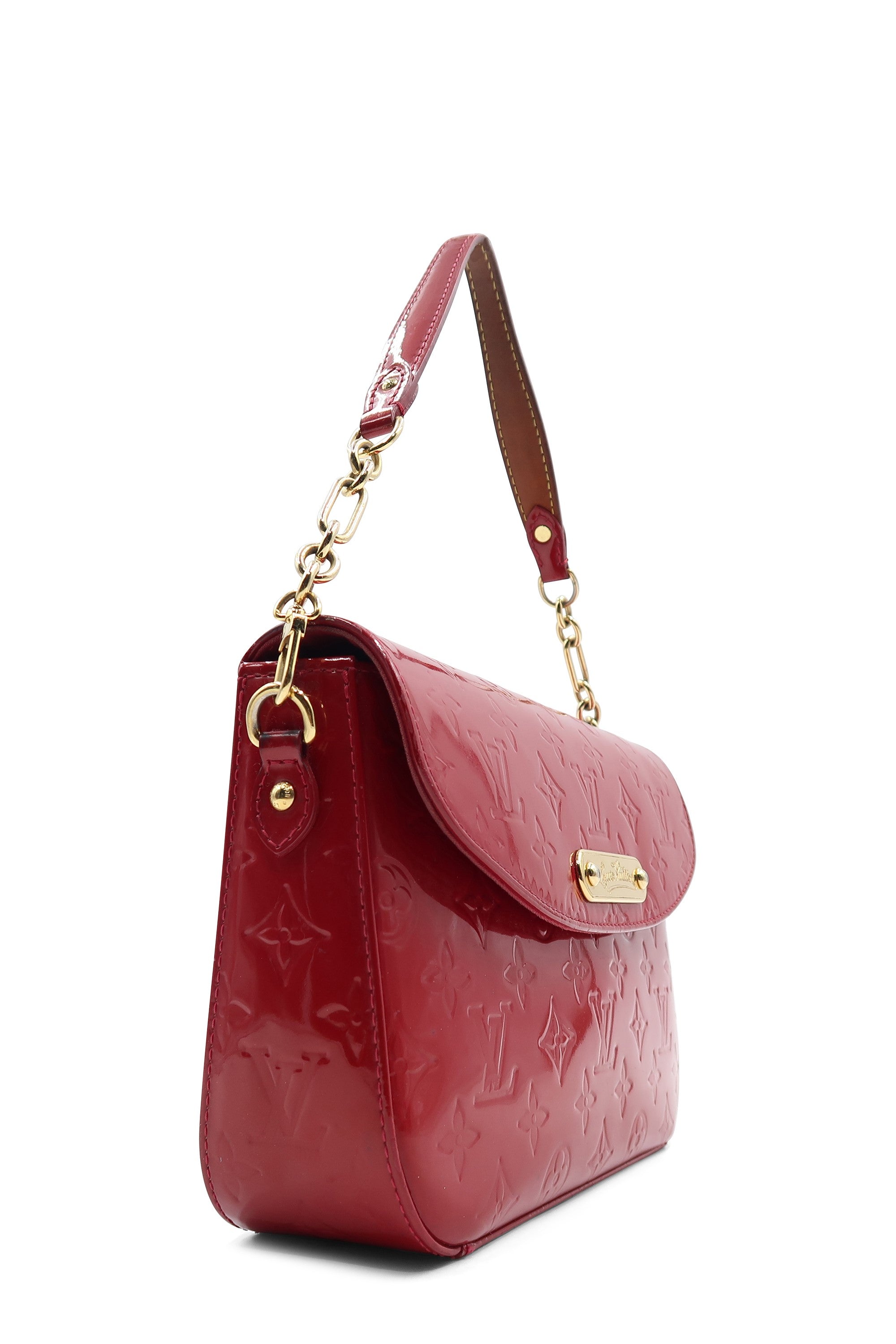Sell Louis Vuitton Red Monogram Vernis Rodeo Drive Shoulder Bag - Gold/Red