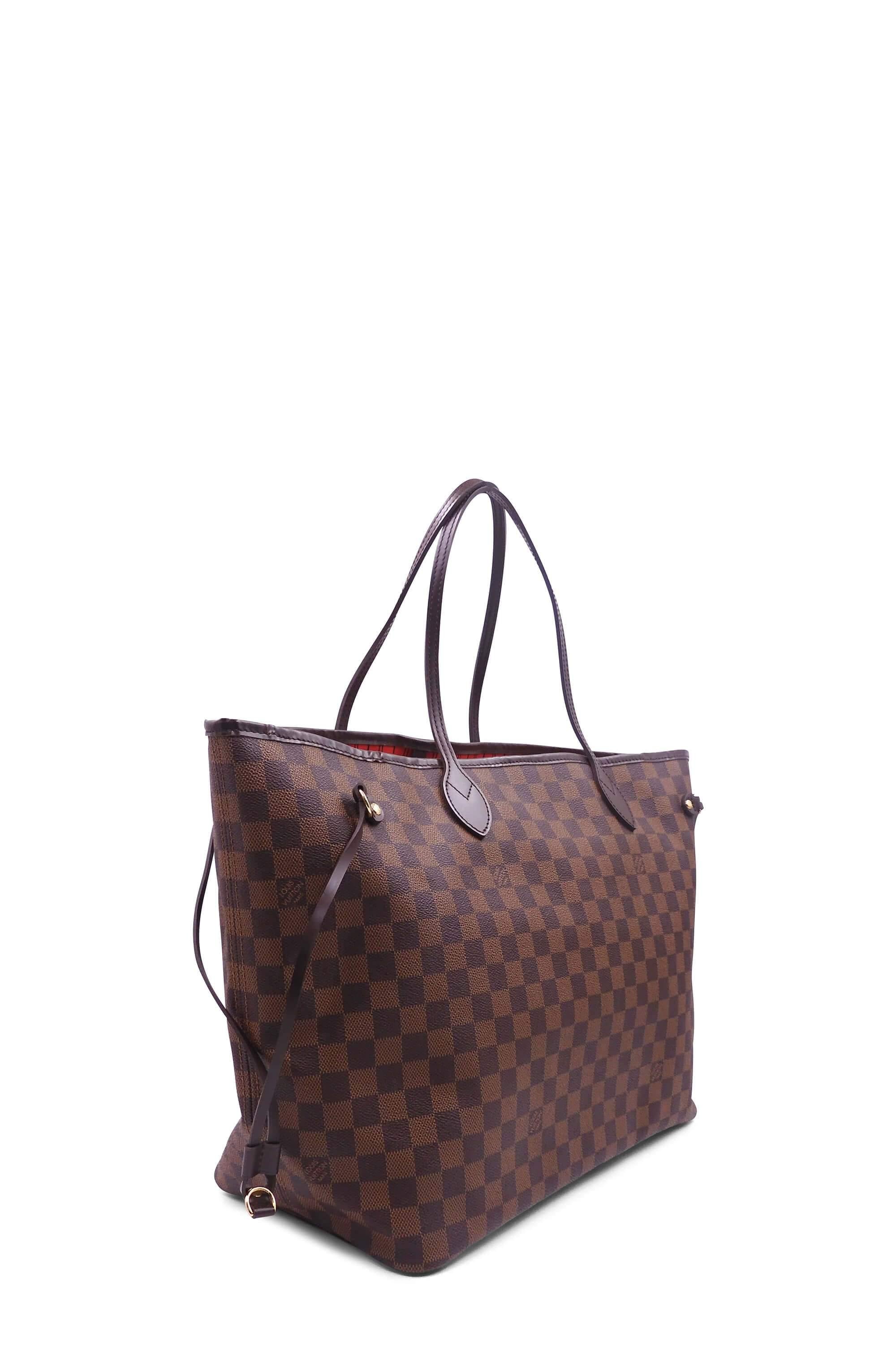 AUTHENTIC Louis Vuitton Neverfull GM Damier Ebene PREOWNED (WBA947