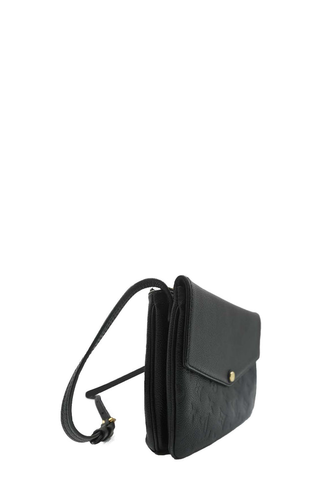 Louis Vuitton Black Monogram Empreinte Leather Twice Bag - Luxury