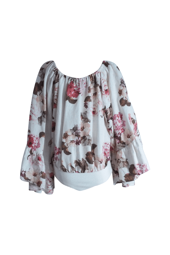 Floral Print Bardot Top - Second Edit