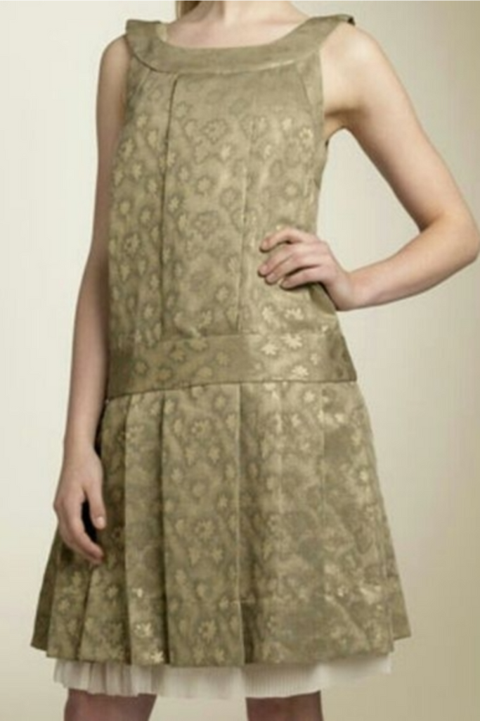 Marc Jacobs Gold Cloud Jacquard Dress - Style Theory Shop